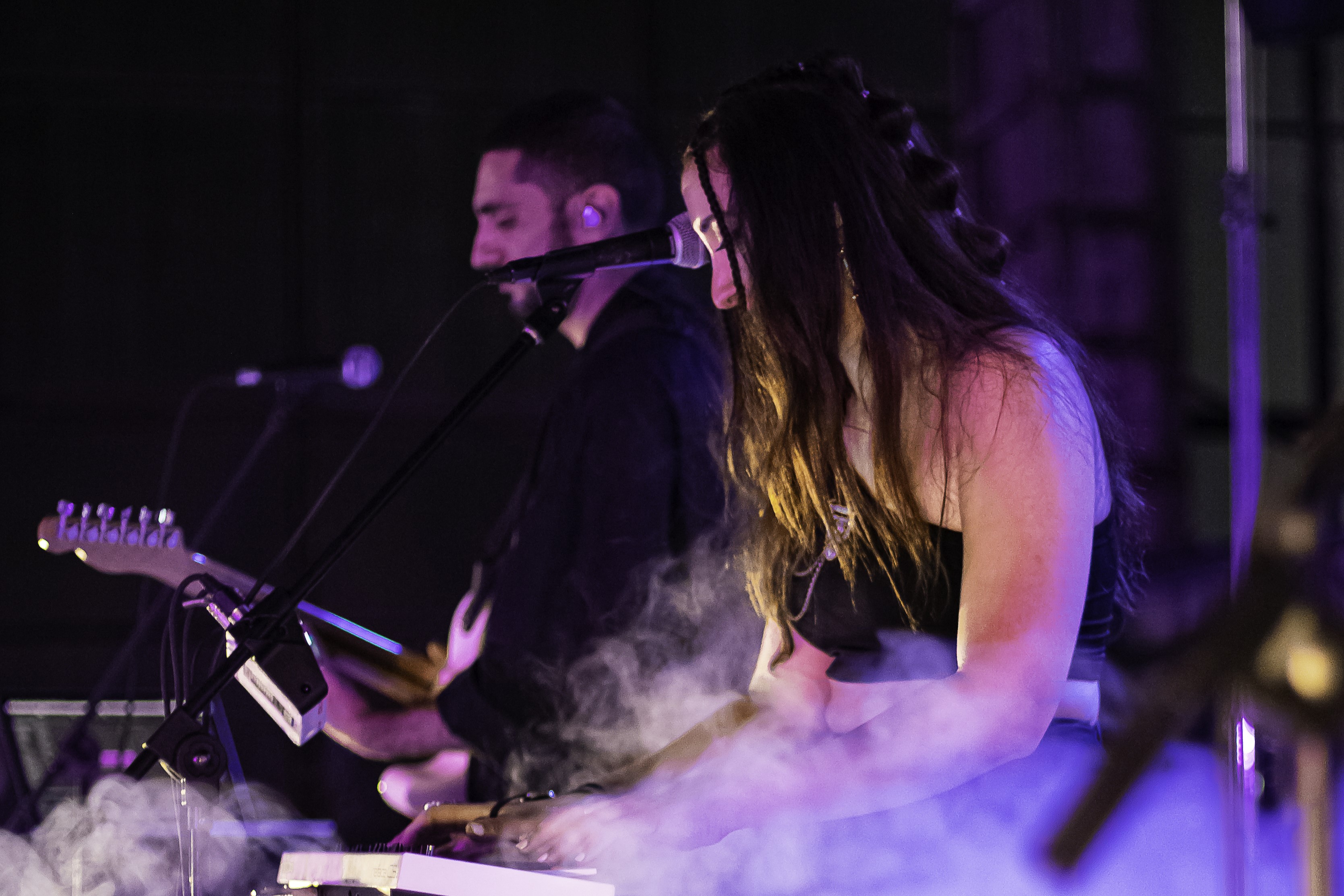 JINJ band during a performance in Vanadzor