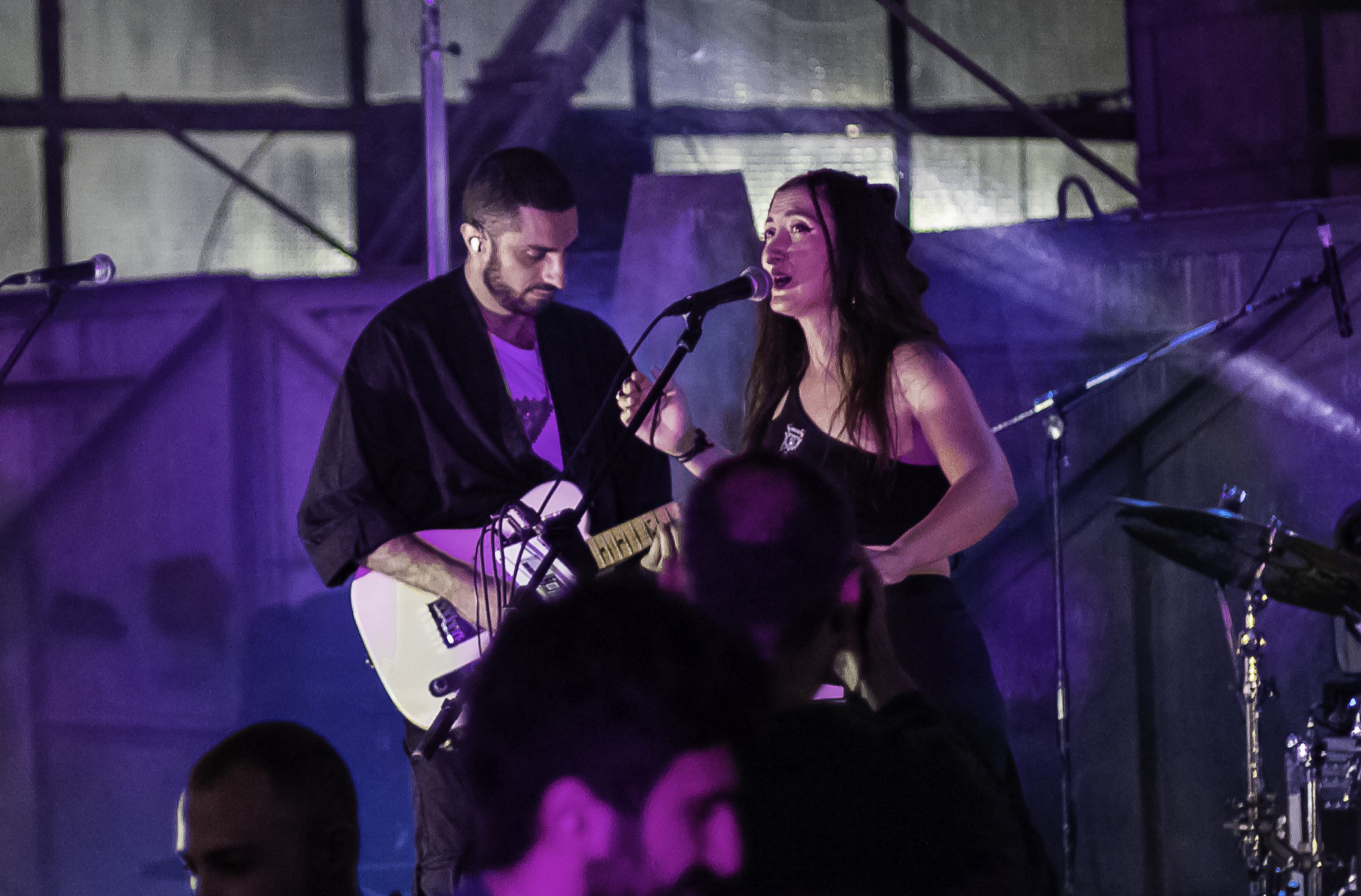 JINJ band during a performance in Vanadzor | Sevana Tchakerian, and Gor Tadevosyan